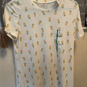 Zoe + Liv Pineapple Pattern Tee
